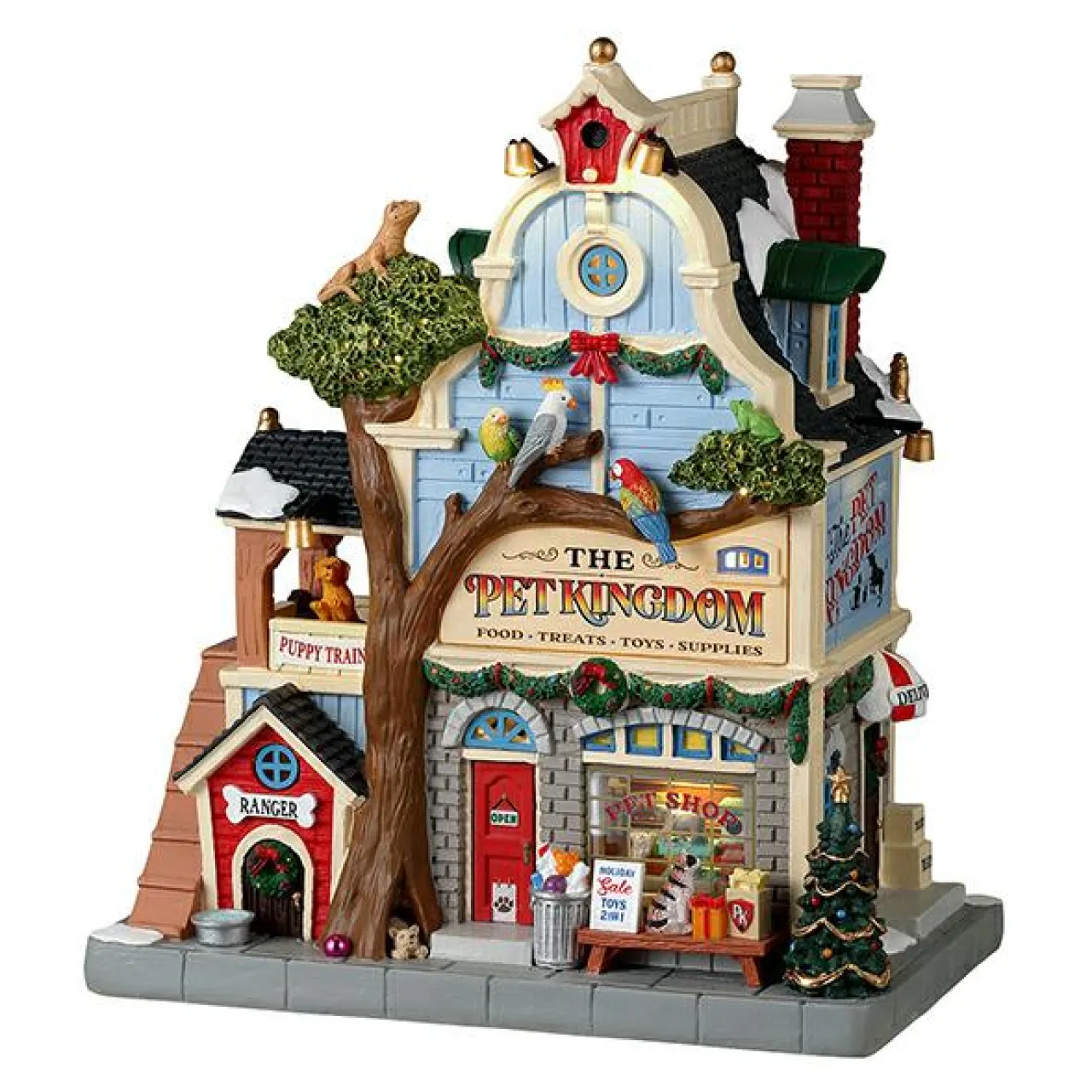 LEMAX Village de Noël lumineux à piles Le Royaume des animaux Sale