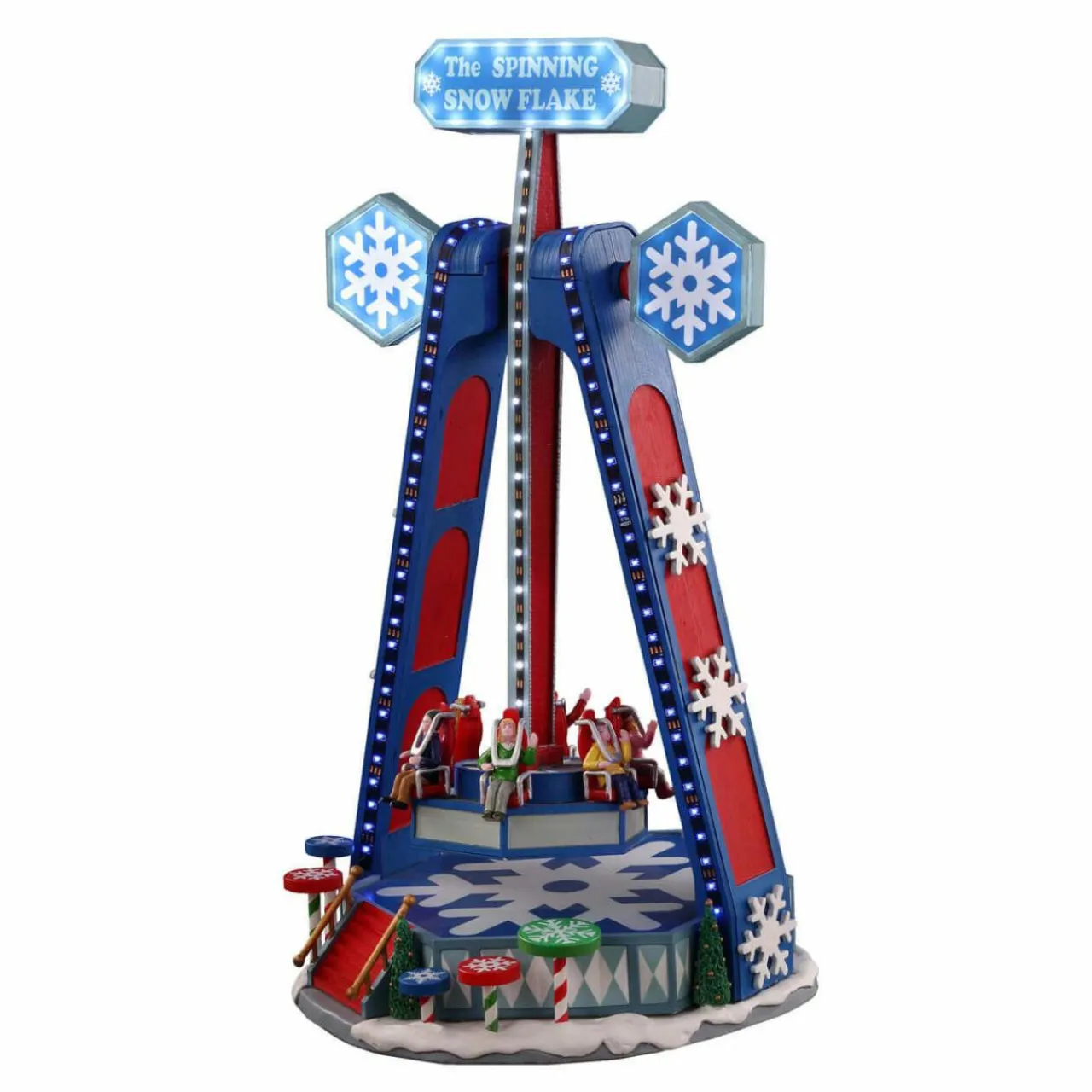 LEMAX Village de Noël lumineux, musical et en mouvement Spinning Snowflake Hot