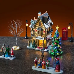 LEMAX Village de Noël lumineux Ensemble complet Magasin de Sapins de Noël Sale