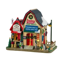 LEMAX Village de Noël lumineux Jolies Pattes Et Biscuits Pour Chiens Hot