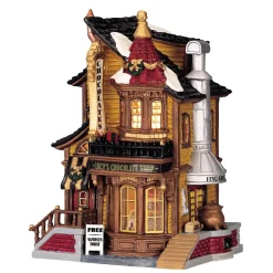 LEMAX Village de Noël lumineux Boutique chocolaterie de Lucy Discount