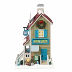 LEMAX Village de Noël à piles lumineux Boutique des randonneurs Discount