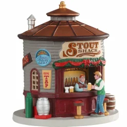 LEMAX Village de Noël à piles lumineux Le kiosque Stout Shack Hot