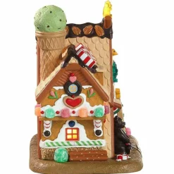LEMAX Village de Noël à piles lumineux Confiserie Sale