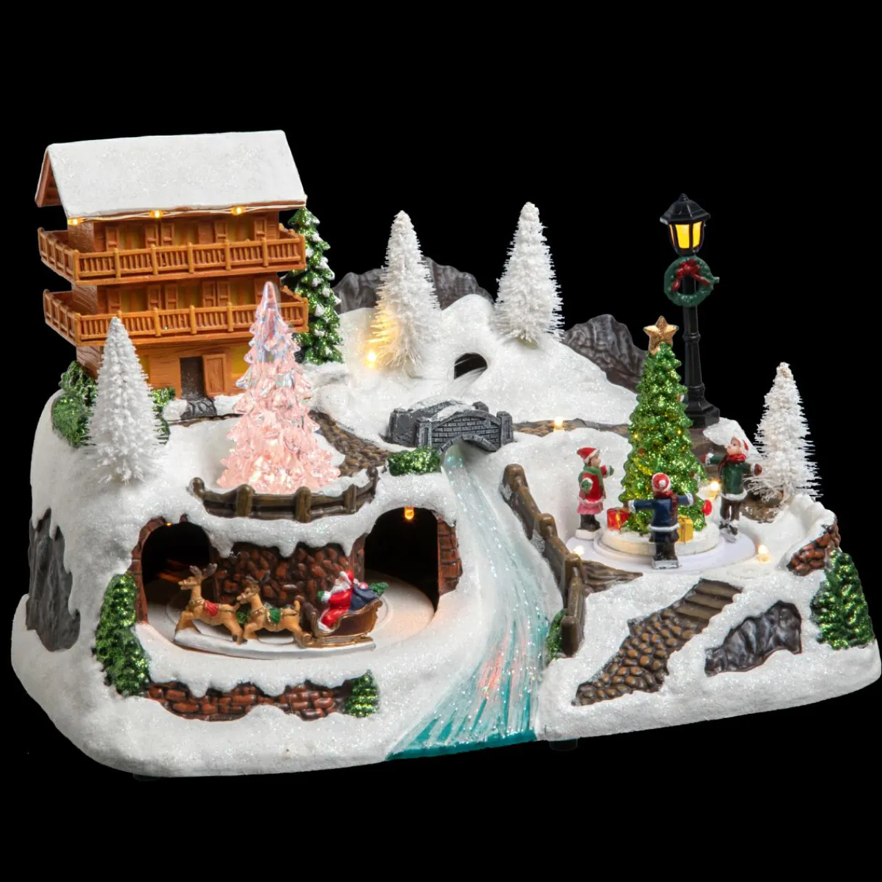 Feeric Lights & Christmas Village de Noël lumineux Chalet en montagne Sale