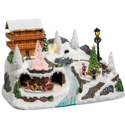 Feeric Lights & Christmas Village de Noël lumineux Chalet en montagne Sale