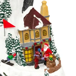 JJA Village de Noël lumineux et animé (H52 cm) Piste de ski lumineuse Multicolore Online