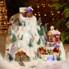 KAEMINGK Village de Noël lumineux et musical Station de ski animée Best