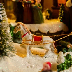 KAEMINGK Village de Noël lumineux et musical Ville festive et Chemin de fer Hot