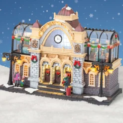 KAEMINGK Village de Noël lumineux et musical Gare de train Clearance