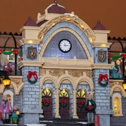 KAEMINGK Village de Noël lumineux et musical Gare de train Clearance