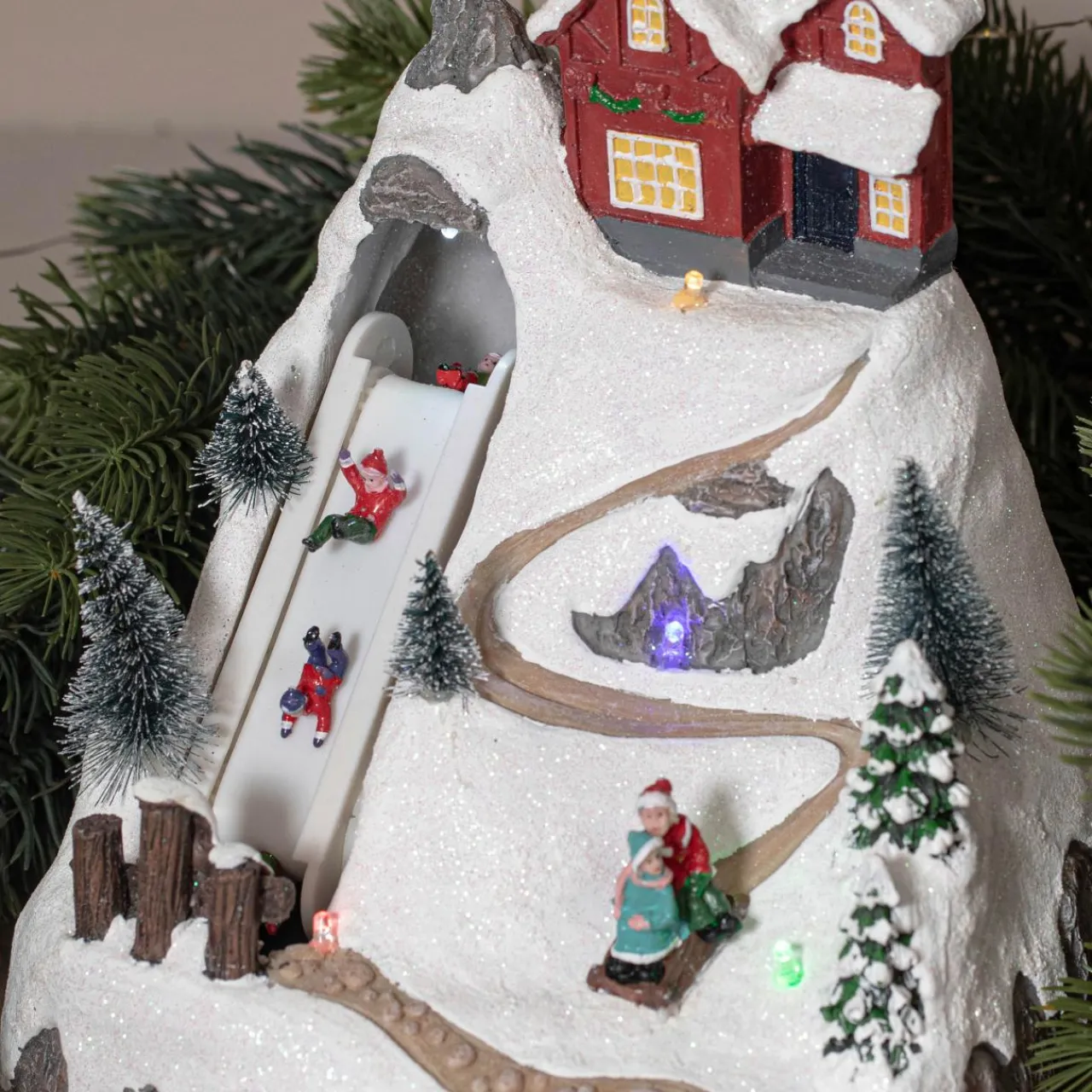 KAEMINGK Village de Noël lumineux Joie d'hiver Multicolore New
