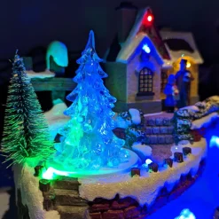 KAEMINGK Village de Noël lumineux à piles Soirée d'hiver Multicolore Outlet