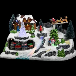 Feeric Lights & Christmas Village de Noël lumineux Train des neiges Sale