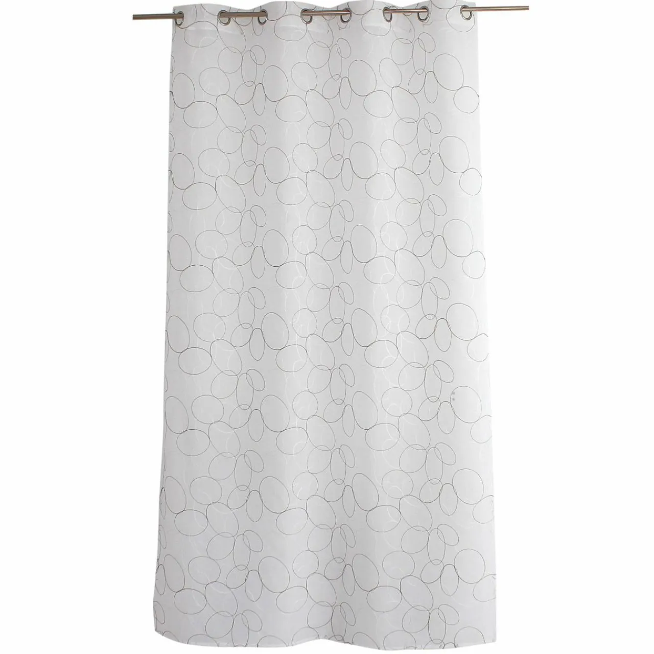 ENJOY HOME Voilage brodé œillets (140 x 240 cm) Galet Gris Best
