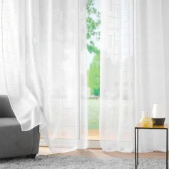 DOUCEUR D'INTERIEUR Voilage brodé œillets (140 x 240 cm) Odessa Or Hot