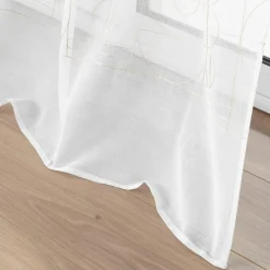 DOUCEUR D'INTERIEUR Voilage brodé œillets (140 x 240 cm) Odessa Or Hot