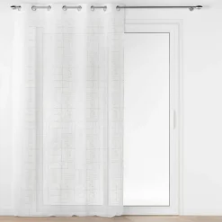 DOUCEUR D'INTERIEUR Voilage brodé œillets (140 x 240 cm) Odessa Or Hot
