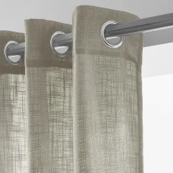 EMINZA Voilage effet lin (140 x 240 cm) Robin Taupe Clearance