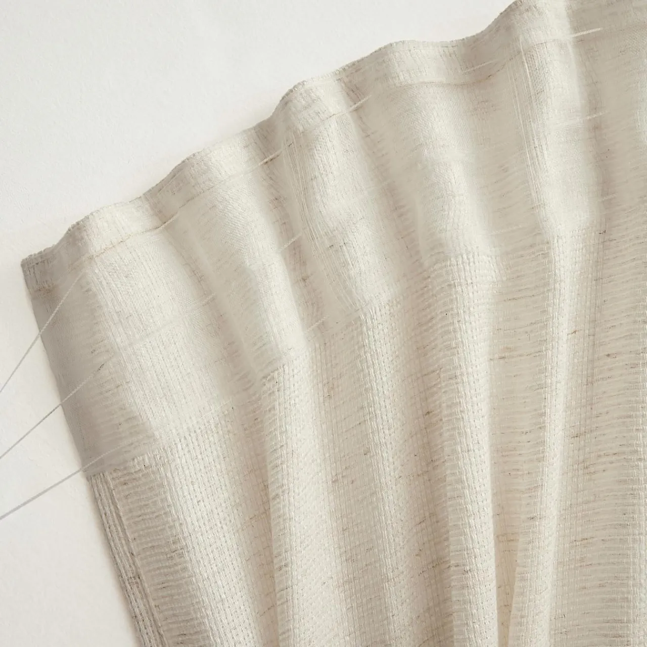 EMINZA Voilage galon fronceur effet lin (140 x 240 cm) Luca Beige Online