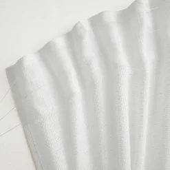 EMINZA Voilage galon fronceur effet lin (280 x 240 cm) Luca Blanc