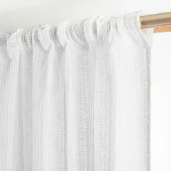 EMINZA Voilage galon fronceur (140 x 240 cm) Arthur Blanc Discount