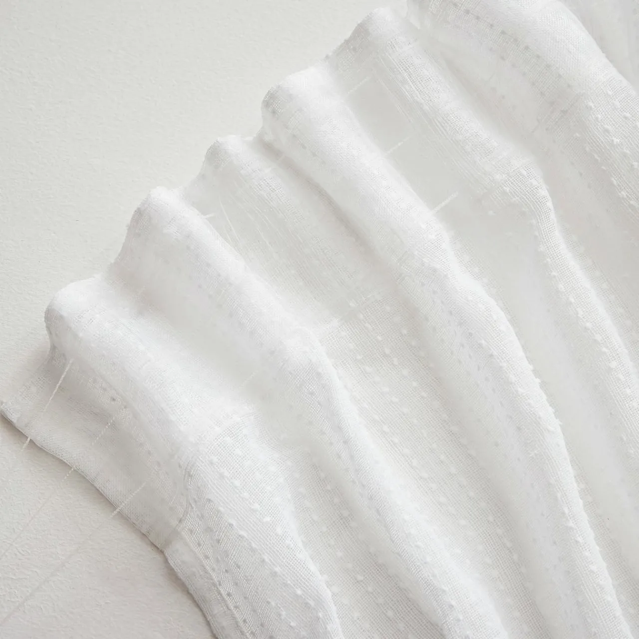EMINZA Voilage galon fronceur (140 x 240 cm) Arthur Blanc Discount
