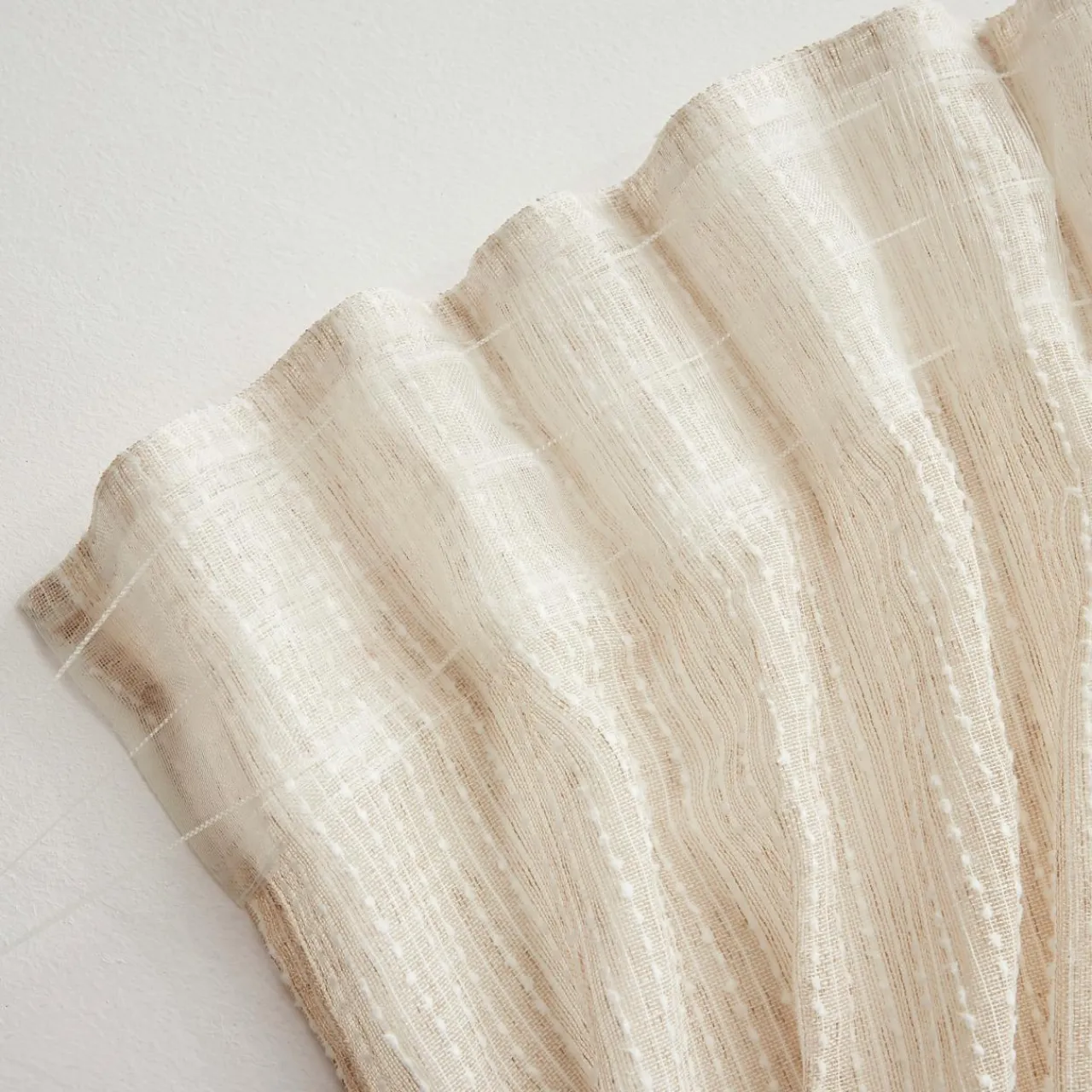 EMINZA Voilage galon fronceur (140 x 240 cm) Arthur Beige New