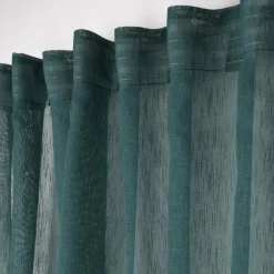 LOVELY CASA Voilage galon fronceur (140 x 260 cm) Derby Vert sapin Sale
