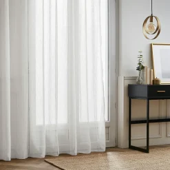 EMINZA Voilage galon fronceur (280 x 240 cm) Léontine Blanc