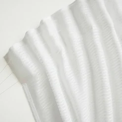 EMINZA Voilage galon fronceur (140 x 240 cm) Maël Blanc Clearance