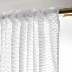 EMINZA Voilage galon fronceur (280 x 240 cm) Maël Blanc New