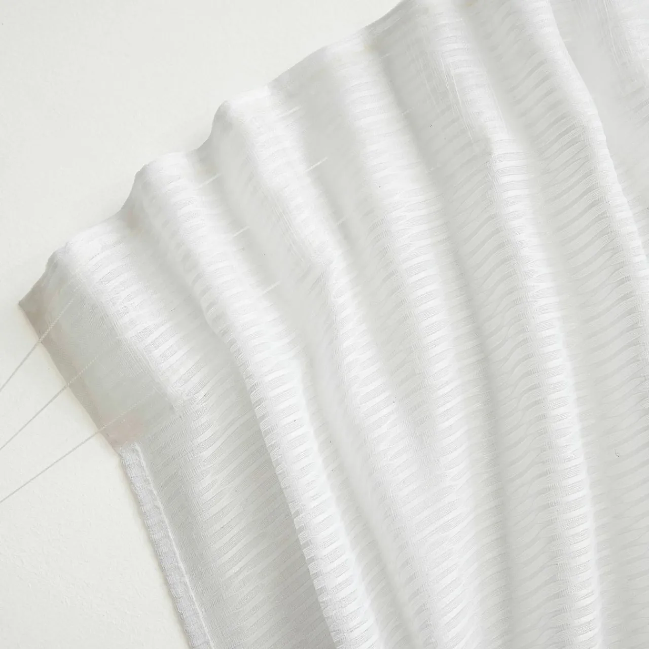 EMINZA Voilage galon fronceur (280 x 240 cm) Maël Blanc New