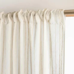 EMINZA Voilage galon fronceur (280 x 240 cm) Théo Beige New