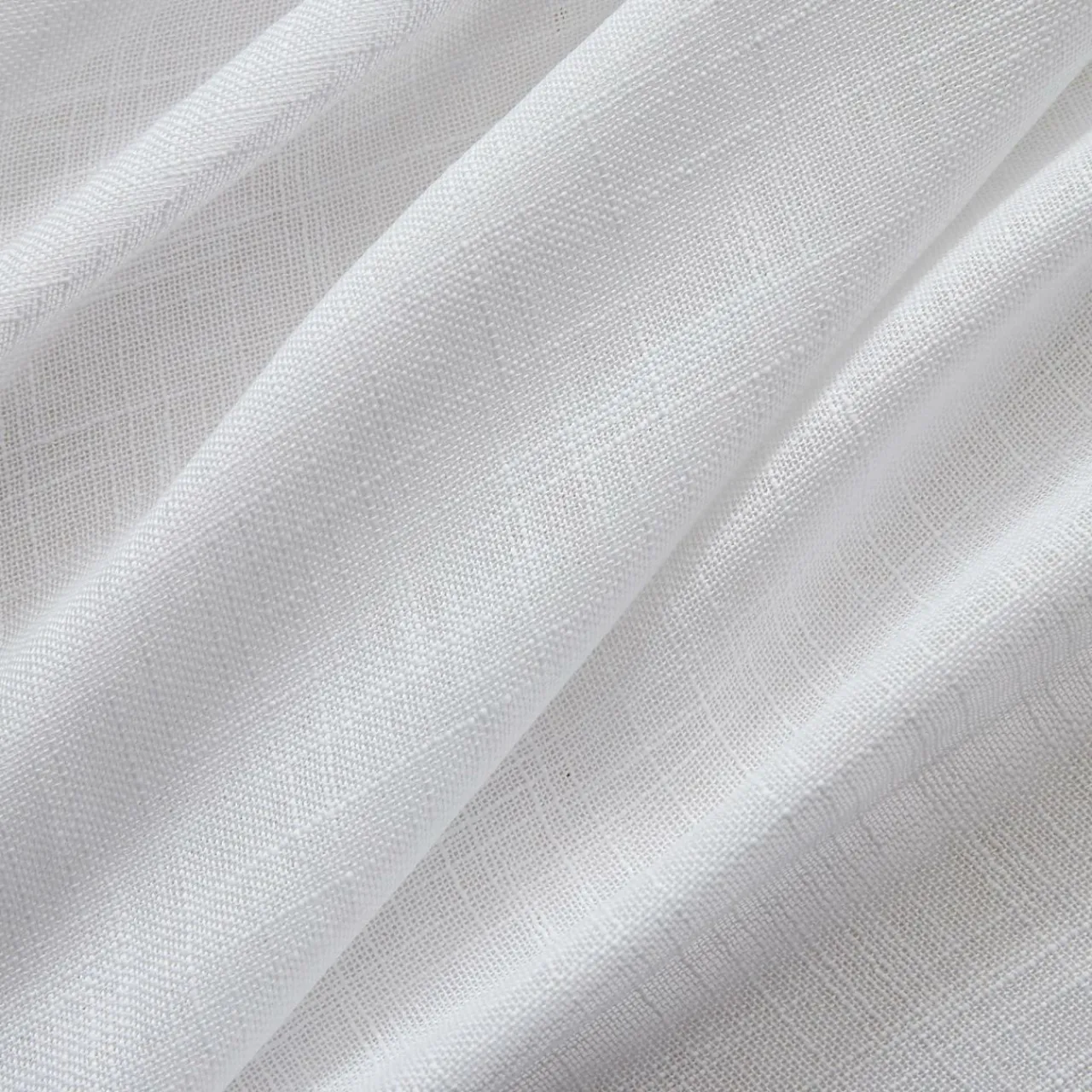 EMINZA Voilage grande largeur effet lin (400 x 240 cm) Robin Blanc Outlet