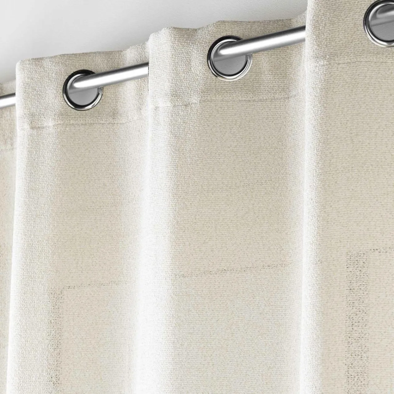 douceur d'intu017drieur Voilage œillets effet lainage (140 x 240 cm) Loulaine Beige Hot