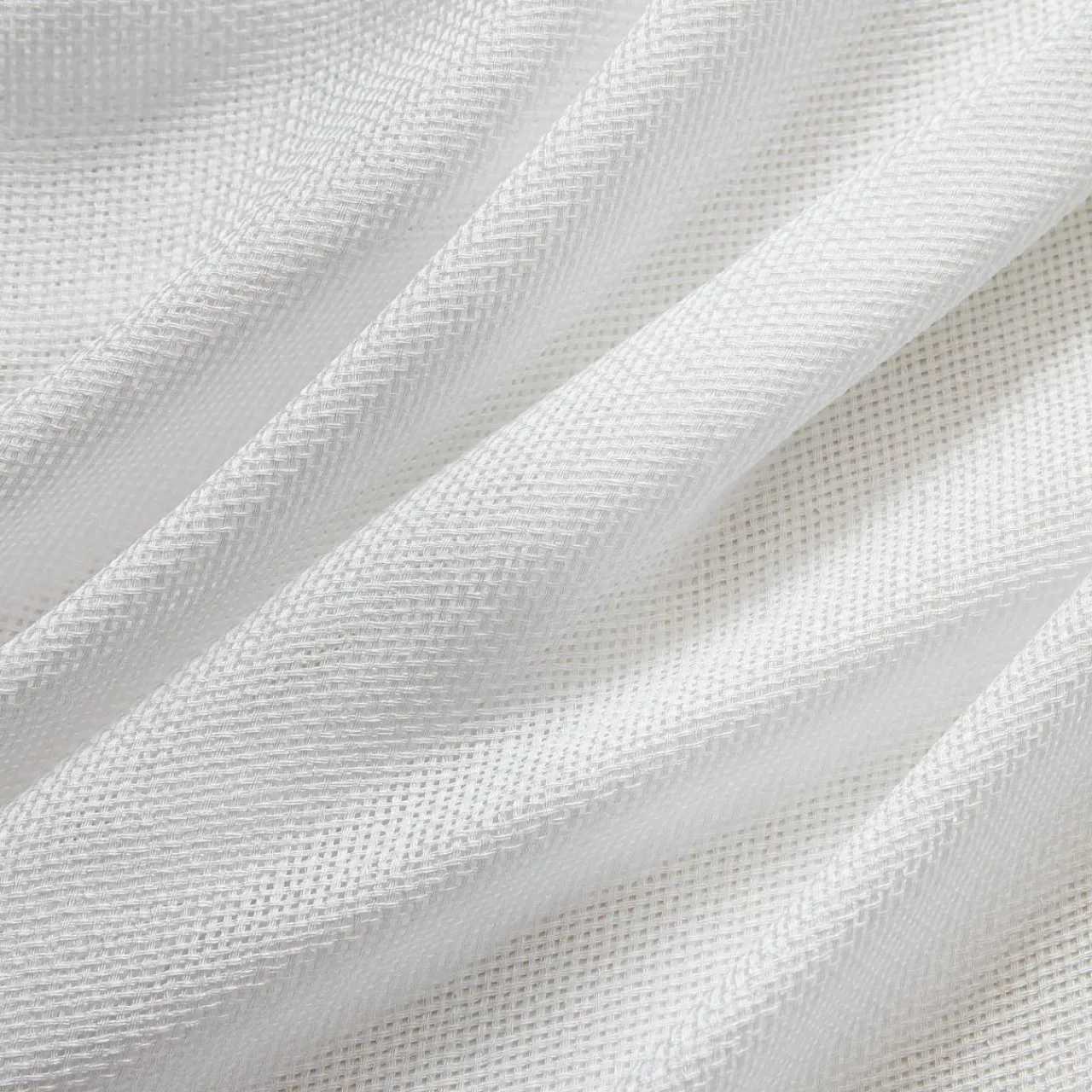 EMINZA Voilage œillets effet lin (140 x 240 cm) Luca Blanc