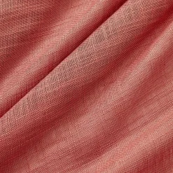 EMINZA Voilage œillets effet lin (140 x 280 cm) Robin Terracotta Clearance