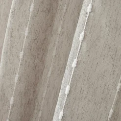 EMINZA Voilage œillets pompons (280 x 240 cm) Axel Beige Hot