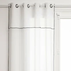 ATMOSPHERA Voilage œillets à volant (140 x 240 cm) Fred Blanc Online