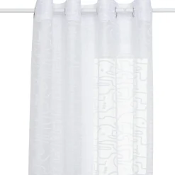 Atmosphera, cru017dateur d'intu017drieur Voilage œillets (140 x 240 cm) Abstrait Blanc Sale