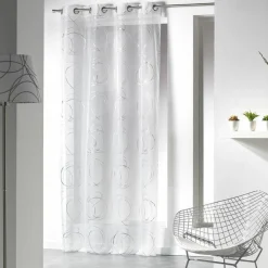 DOUCEUR D'INTERIEUR Voilage œillets (140 x 240 cm) Bully Blanc Sale