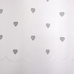ENJOY HOME Voilage œillets (140 x 240 cm) Coeurs Gris Clearance