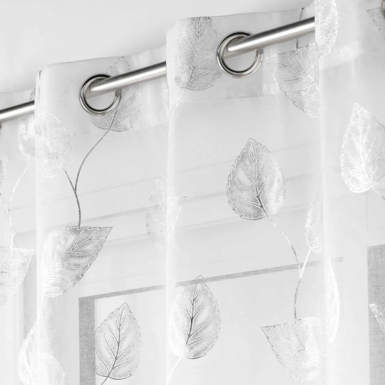 DOUCEUR D'INTERIEUR Voilage œillets (140 x 280 cm) Edelia Argent Hot
