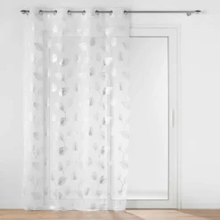 DOUCEUR D'INTERIEUR Voilage œillets (140 x 280 cm) Edelia Argent Hot