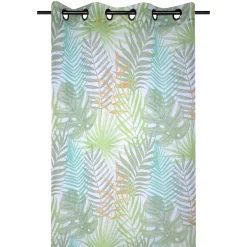 LOVELY CASA Voilage œillets (140 x 260 cm) Exolu Vert Best