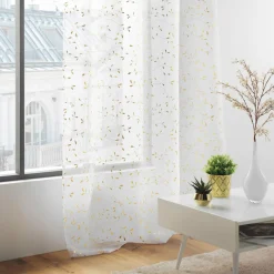 DOUCEUR D'INTERIEUR Voilage œillets (140 x 240 cm) Flessia Or New