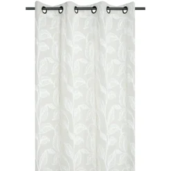 STOF Voilage œillets (140 x 260 cm) Hemera Ecru Beige New