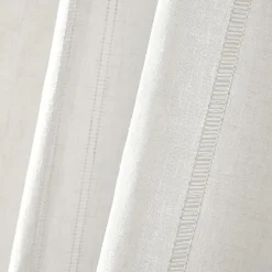 EMINZA Voilage œillets (140 x 240 cm) Léontine Blanc Discount
