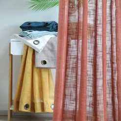 LOVELY CASA Voilage œillets (135 x 260 cm) Ontario Vert menthe Outlet